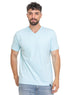 Aqua V - neck T-Shirt - Khotwh